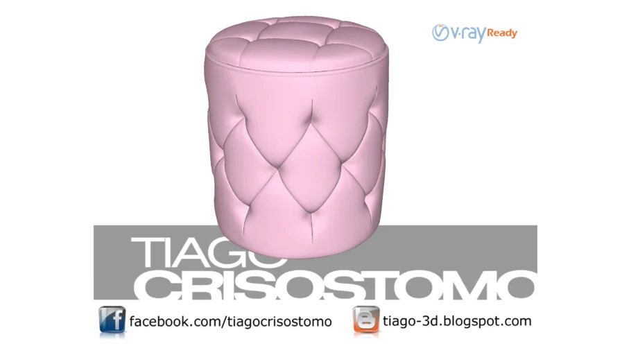 Ottoman tufted-pouf Banco-capitone