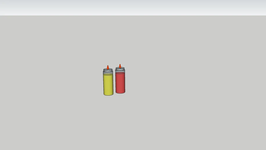 Ketchup and Mustard Bottles