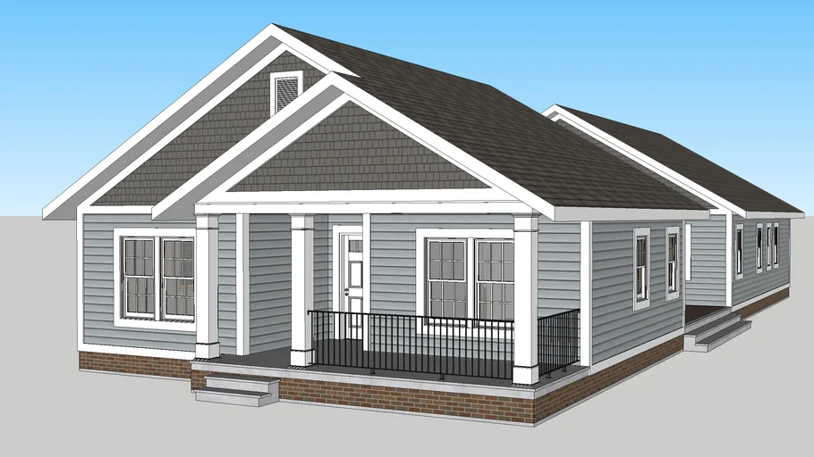 Craftsman revival / bungalow house (urban/neotraditional/TND)