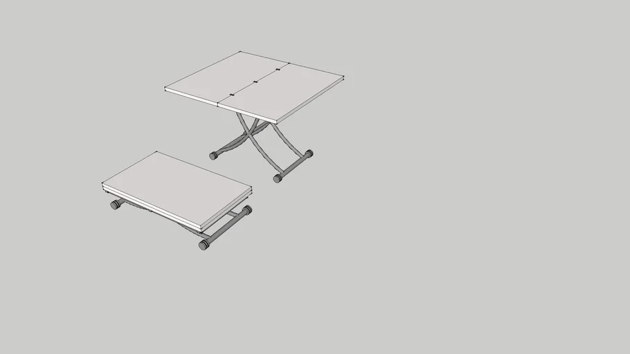 transforming table | 3D Warehouse