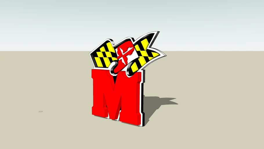 U of MD "M & Flag" Logo