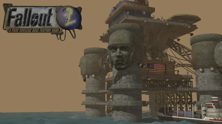 Poseidon/Enclave Oil Rig (low poly)