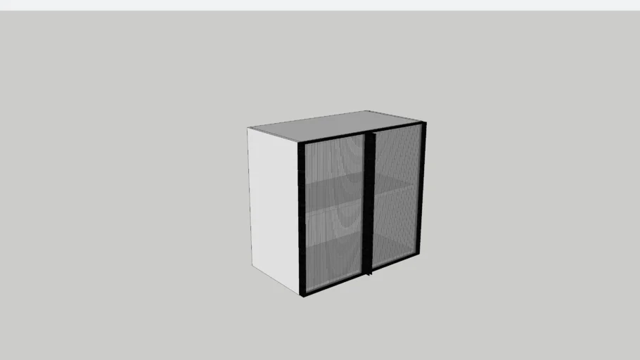 FLUTED GLASS DOOR