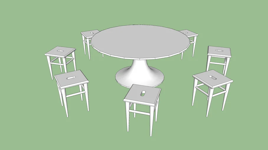 chair and table