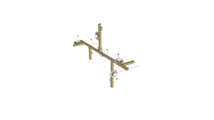 PELLE Lure Chandelier 6 piece