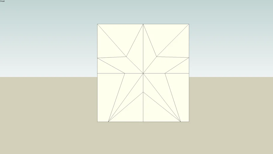 5 Point  Star Paper  Relief