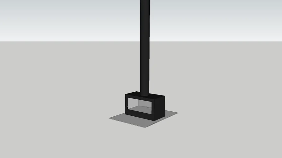 Axis I1000B Double Sided Wood Fireplace