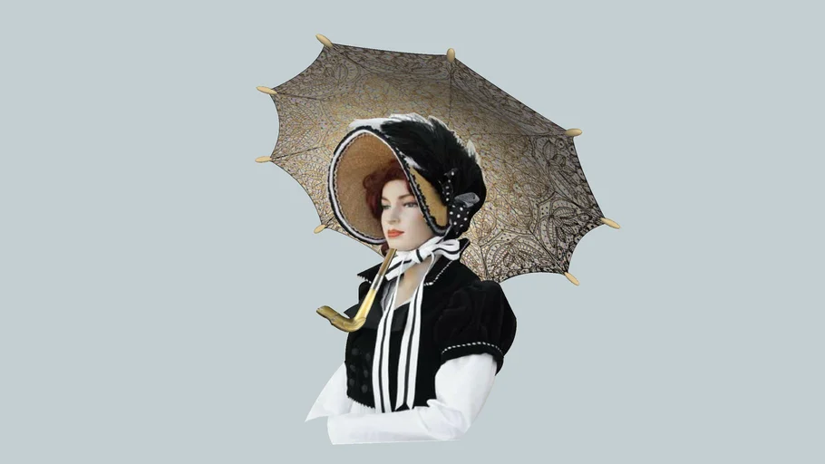 "Victorian Parasol"  ... Lace Finish...