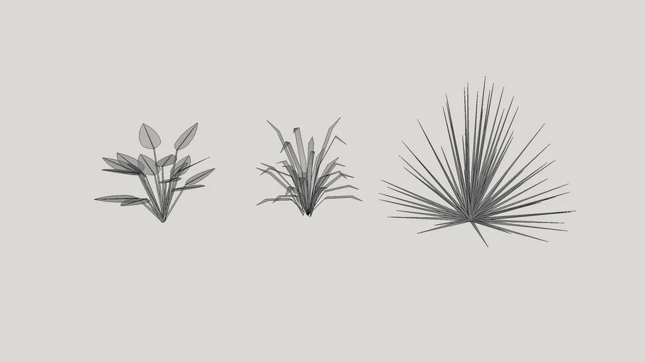 Simple Flax and Shrubs