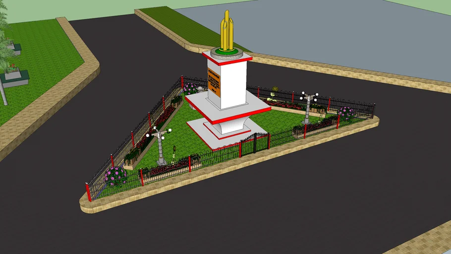 TAMAN TUGU PAHLAWAN SAMBAS konsep