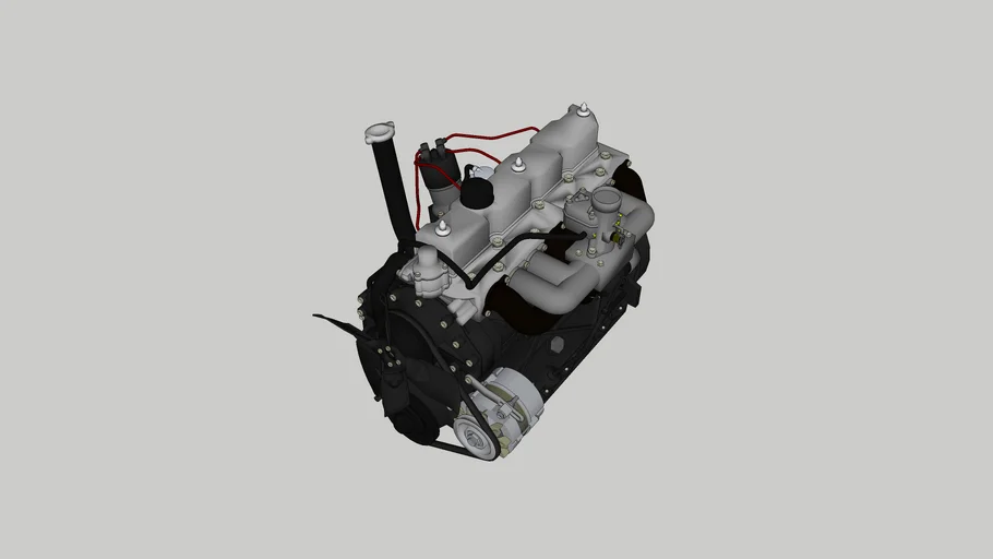 (concept) Land rover 2.25 petrol engine | 3D Warehouse