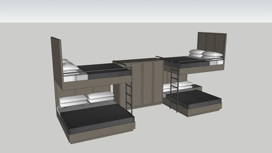 Bunk Beds - Full over Queen