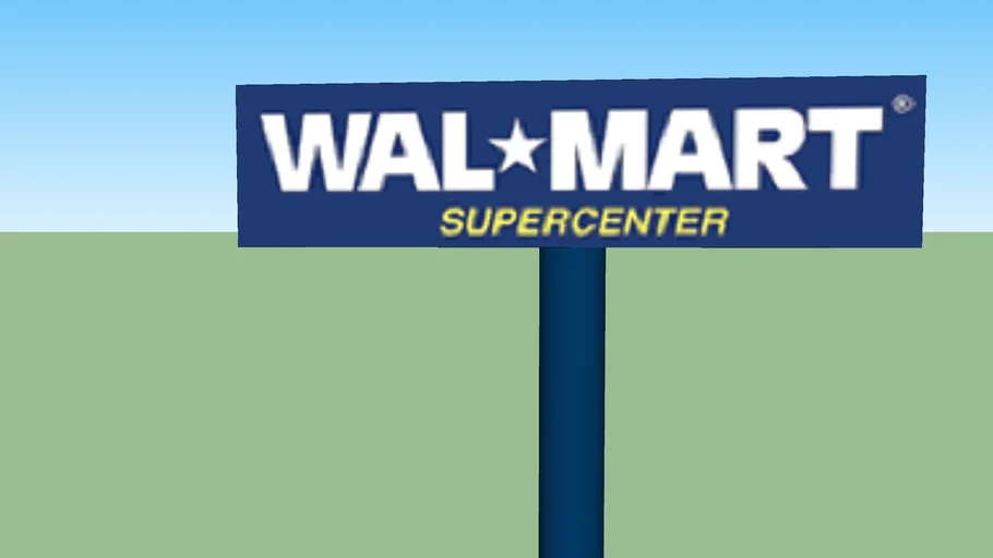 Walmart Supercenter Sign 2650 Creighton Rd 32504 | 3D Warehouse
