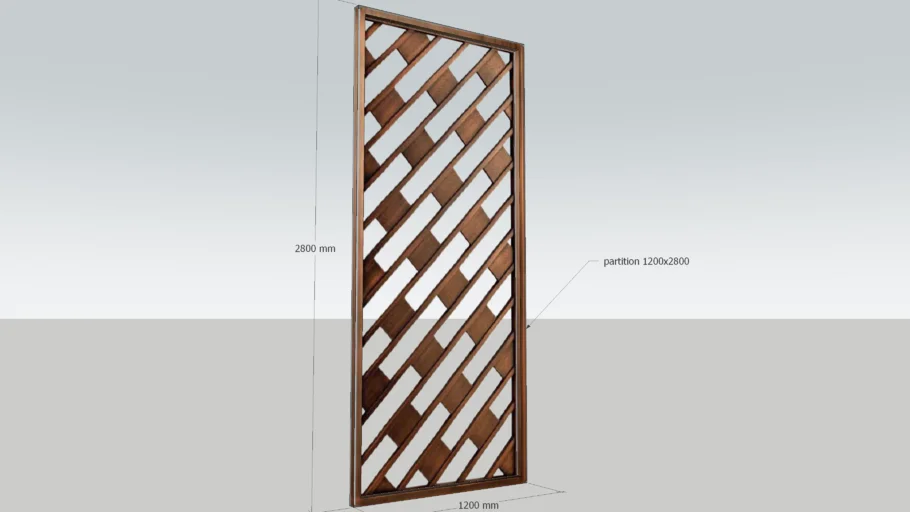 Art Deco partition 1200mmx2800mm