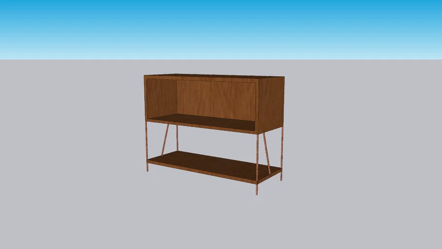 CB2 Dean Record Cabinet-Console