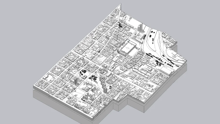 Sector de ciudad-Barrio Alberdi-Córdoba-Argentina