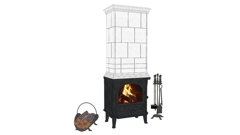 Cast iron wood stove Jotul