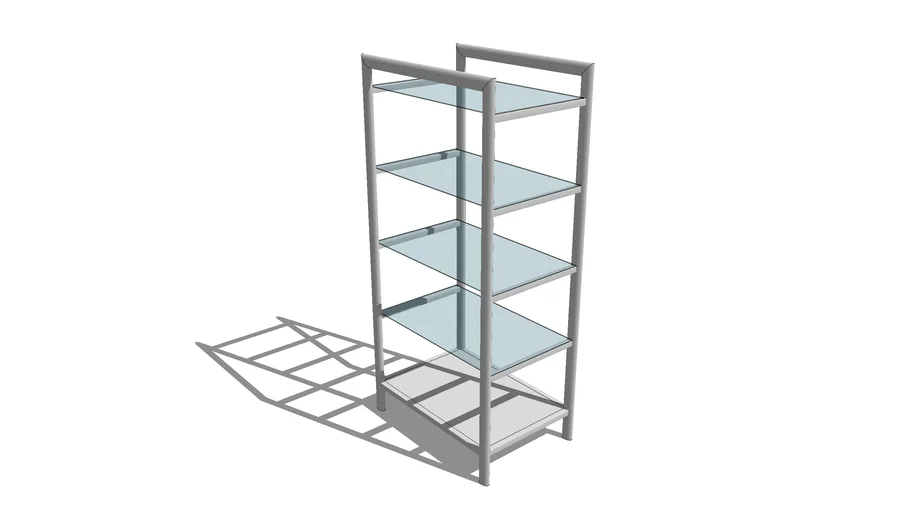 ESTANTE 4 REPISAS  DE VIDRIO