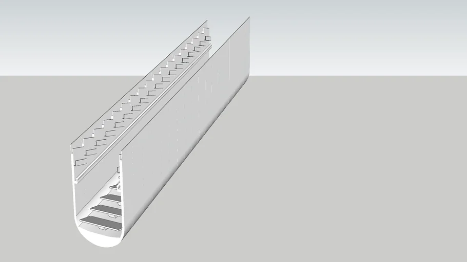 Staircase built in SketchUp