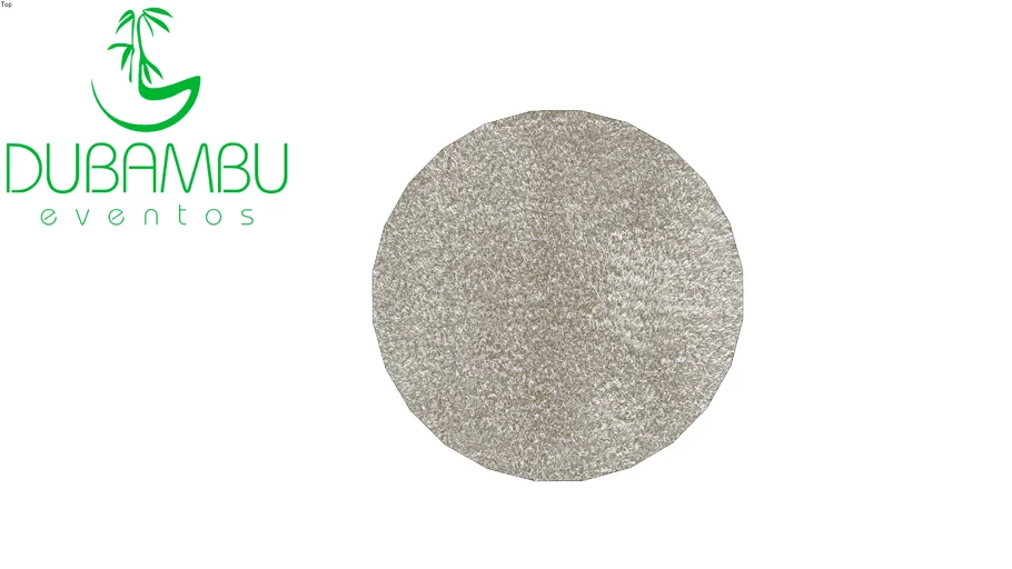 Tapete redondo cinza - 2,50 diam