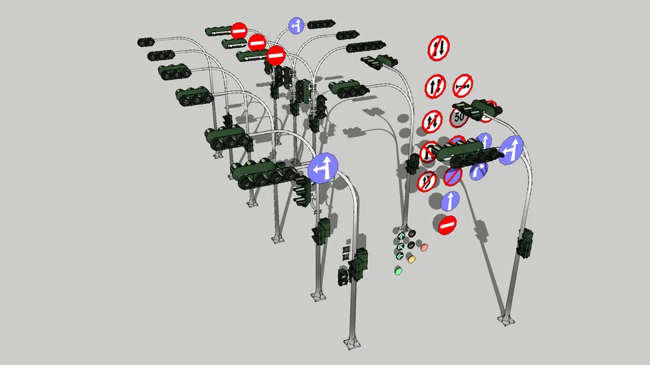 LED Taiwanese traffic signal mod | 3D Warehouse