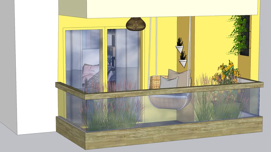 new boho balcony
