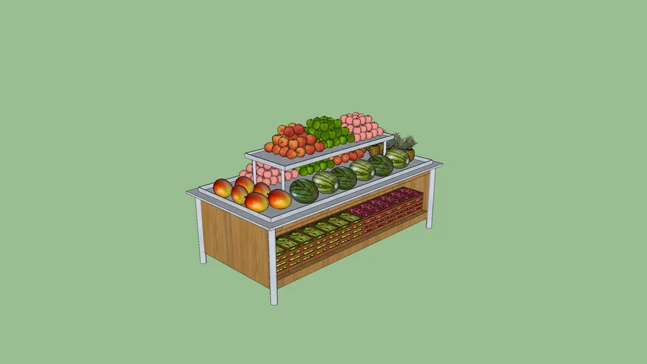 Expositor de frutas inox