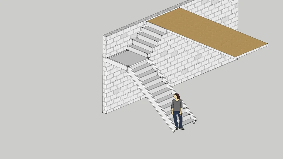 steel stair case
