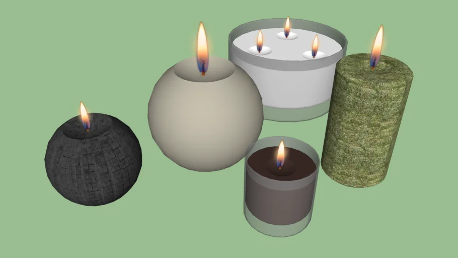 Realistic candles