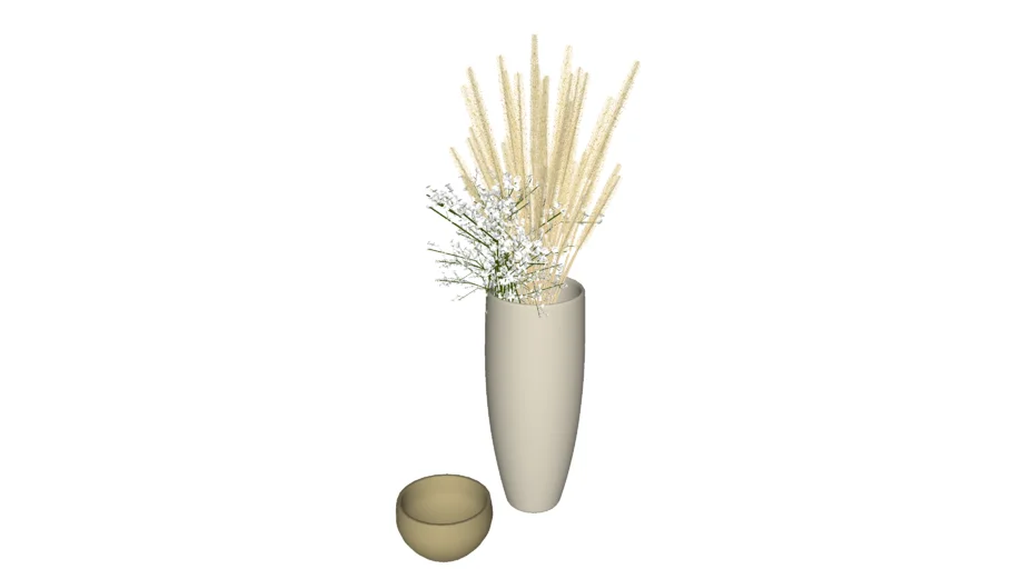 VASO DE CERÂMICA - TRIGO COM MOSQUITINHO