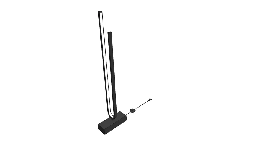 IKEA PILSKOTT LED floor lamp black