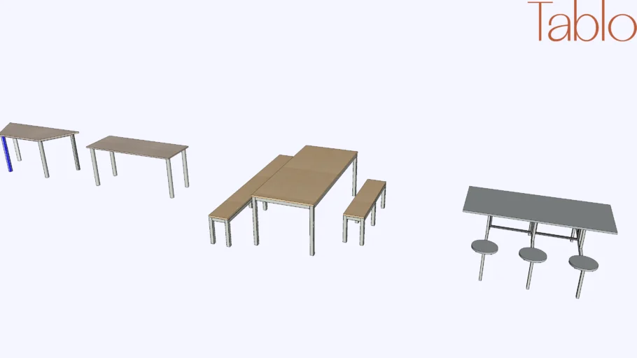 Mesa Trapezoidal e Mesa Refeitório
