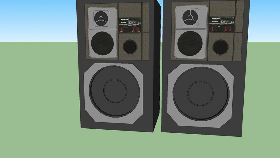 Sanyo 3-way speakers