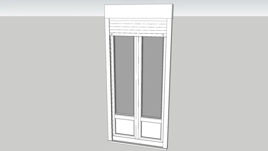 Puerta doble dos hojas pvc componente dinamico