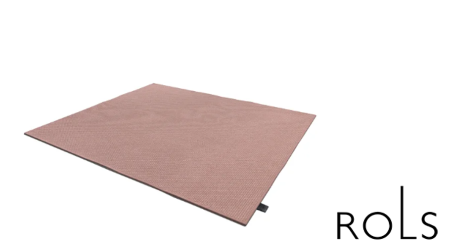Textured Pink and White Carpet - Terra Serengueti Rose White By Rols Carpets