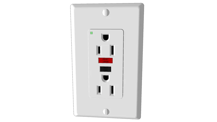 120 V 15 A Electrical Receptacle (NEMA 5-15R) GFCI