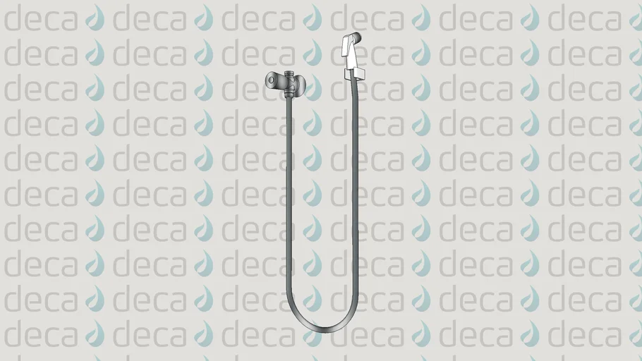 DUCHA HIGIÊNICA COM REGISTRO E DERIVAÇÃO GATILHO BRANCO PRATA Código 1984.C50. ACT