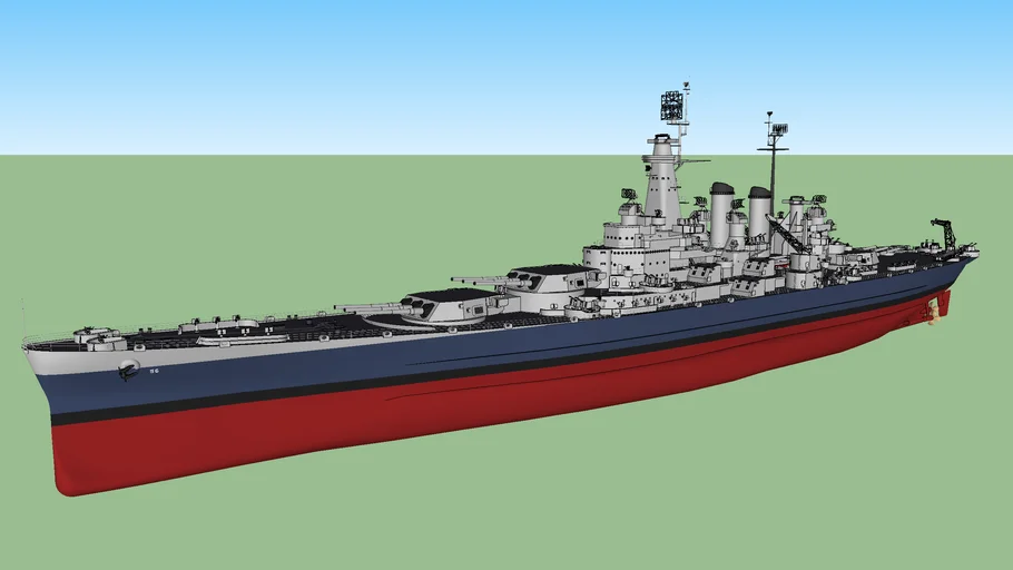 USS BB-56 Washington / North carolina class battleship / ノースカロライナ級戦艦 ワシントン