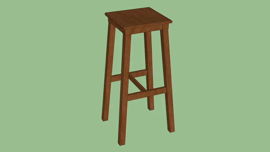 wooden bar stool