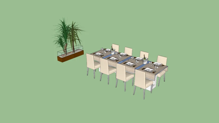 mesa 8 lugares