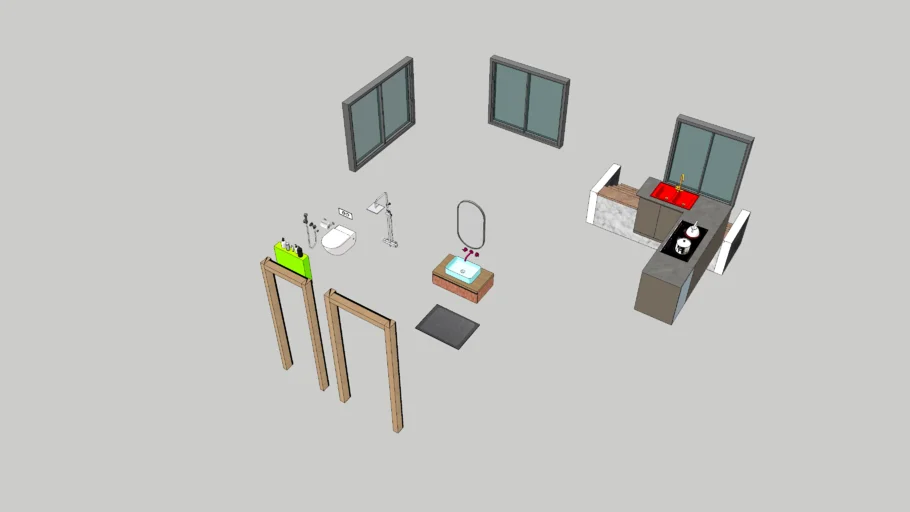 Basic Interior top view file | 3D Warehouse