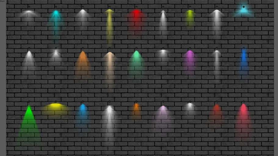 IES textures spolight transparents PNG (Fake IES)
