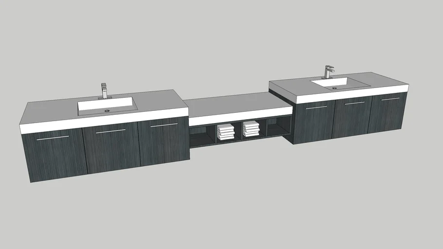 Floating Double Vanity