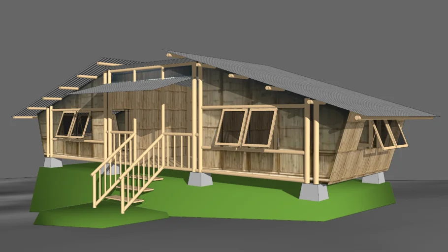 rumah bambu agus pagergunung