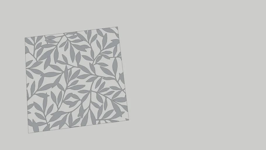 plat motif daun
