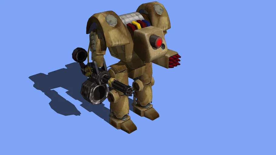 Fallout 2 Sentry Bot MK-1 (low poly)