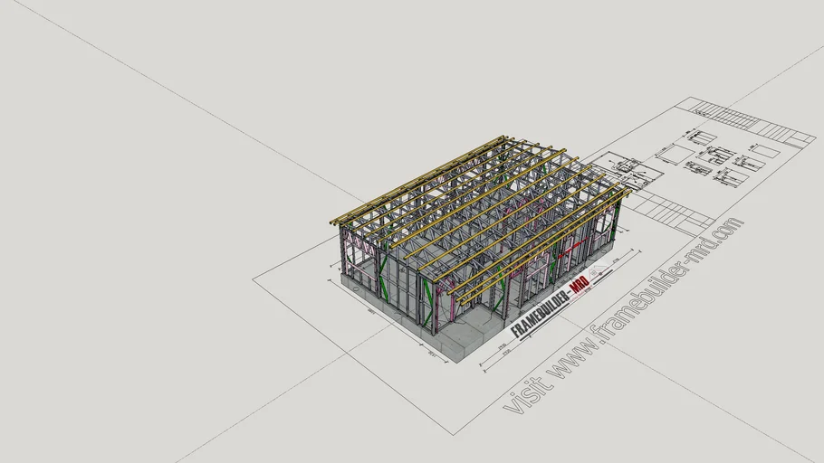 Light Gauge Steel Frame Structure with FrameBuilder-MRD
