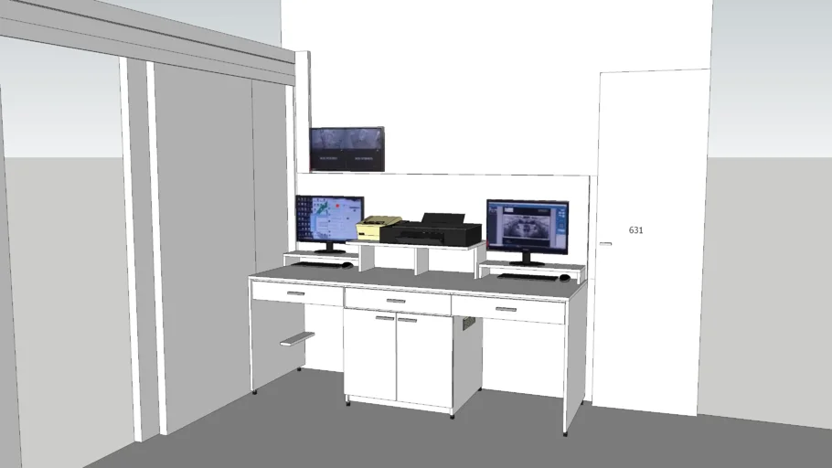 mueble para consultorio odontológico o laboratorio 