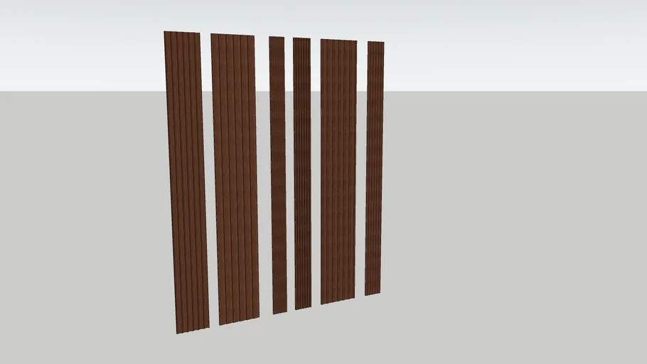 Timber Partition | 3D Warehouse