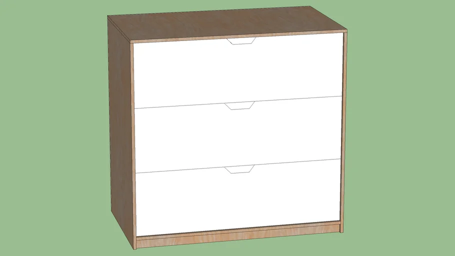 Ikea Askvoll chest of 3 drawers
